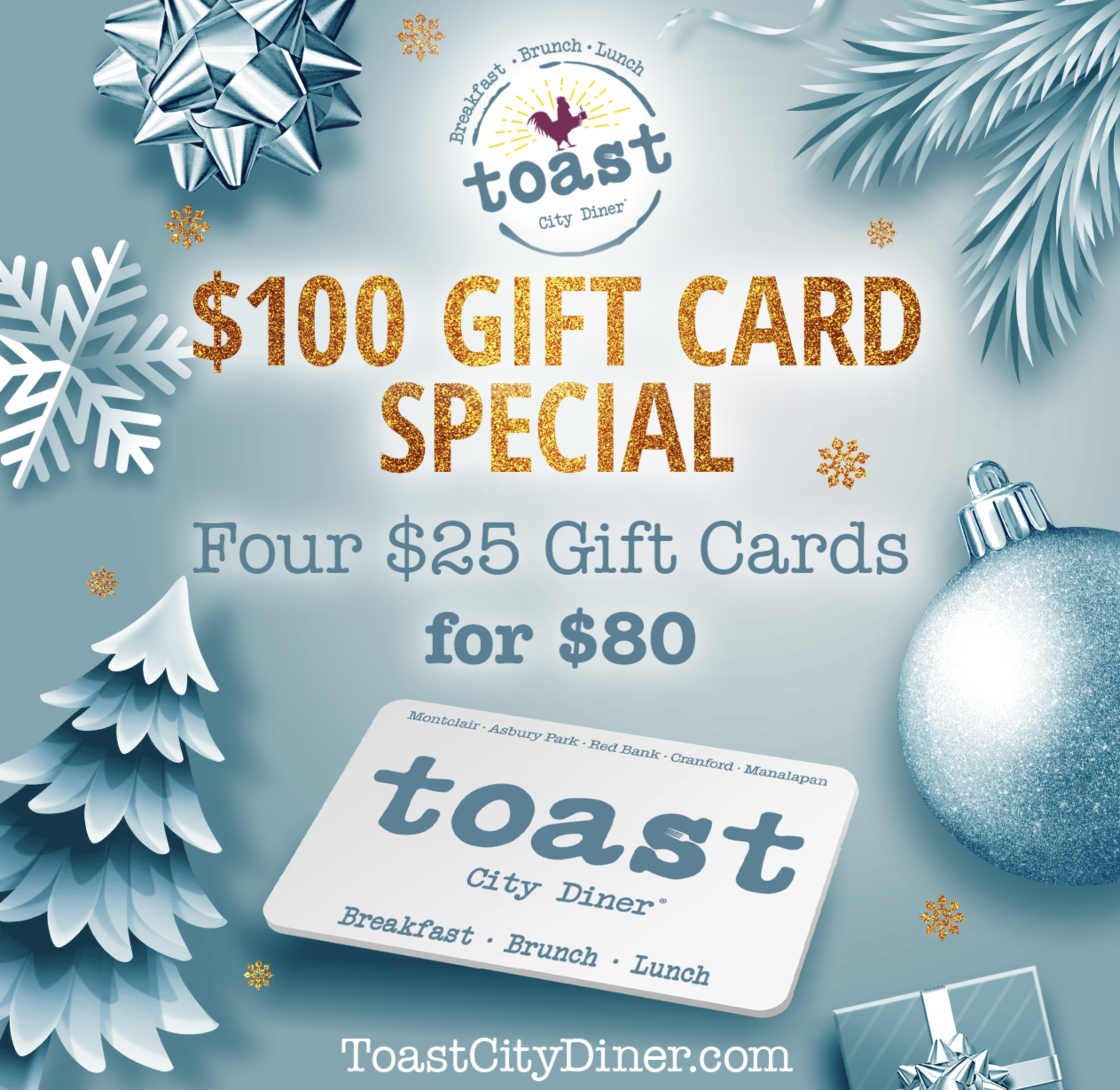 Gift Card Bundle: Get $100 for $80
